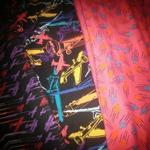 🛫✈3 Lularoe OS legging airplane lot